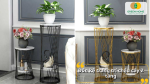 Đôn kệ trang trí chậu cây 2 tầng