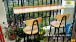 Bộ bàn ghế ngoài trời xếp gọn