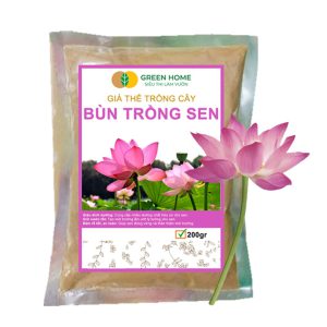 Bùn Khô Trồng Hoa Sen, Gói 200gr, Phù Hợp Cây Thuỷ Sinh, Ngập Nước, Cho Hoa To, Lâu Tàn, Tốt Lá