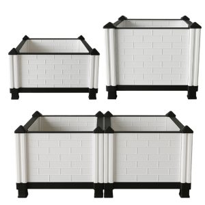 Chậu Trồng Cây Nhựa Nguyên Sinh Lắp Ráp, Nhiều Kích Thước, Trồng Hoa Hồng, Rau, Củ, Quả, Độ Bền 5 Năm