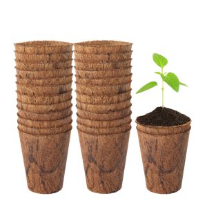 Chậu Trồng Cây GreenHome, D5xR5.5cm, Bằng Xơ Dừa Tự Nhiên, Ươm Hạt Giống, Thân Thiện Môi Trường