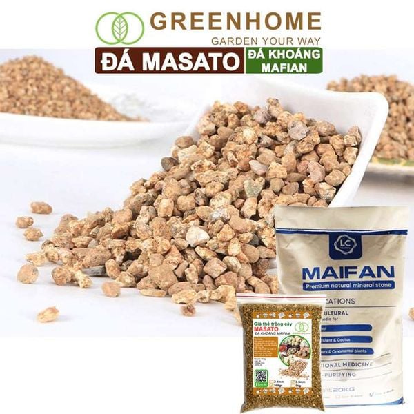 Đá khoáng Masato, size 3-6mm, bao 500gr, chuyên rải mặt kiểng lá, xương rồng, đậm màu sen đá |Greenhome