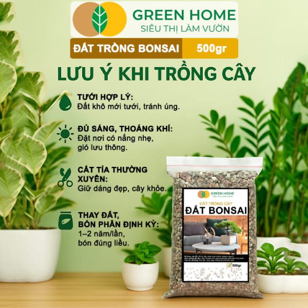 Đất Trồng Bonsai Trộn Sẵn Bao 500gr