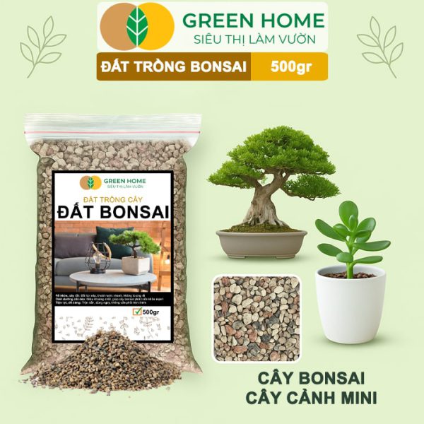 Đất Trồng Bonsai Trộn Sẵn Bao 500gr