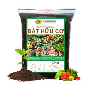 Đất Trồng Rau GreenHome, Bao 1kg, Hữu Cơ, Trộn Sẵn, Tiện Lợi, Đầy Đủ Dinh Dưỡng, Chuyên Cho Rau