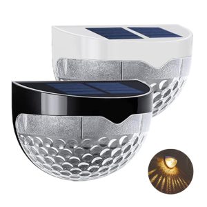 Đèn Led Năng Lượng Mặt Trời, D9xR5xC6cm, Vàng Ấm, Chống Nước, Ốp Lan Can, Trang Trí Ban Công, Sân Vườn