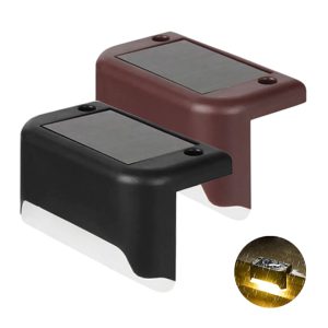 Đèn Led Năng Lượng Mặt Trời, R8xc4,5cm, Vàng Ấm, Chống Nước, Ốp Lan Can, Trang Trí Ban Công, Sân Vườn