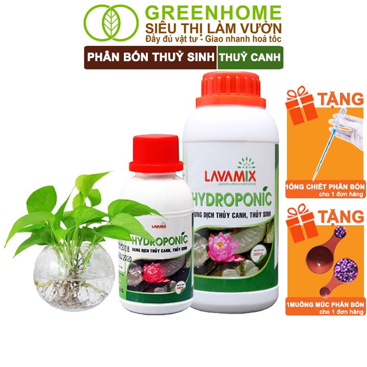 Dung Dịch Thủy Canh, Lavamix, Phân Bón Cây Thuỷ Sinh, Hoa Sen, An Toàn Cho Cá, Tép Cảnh