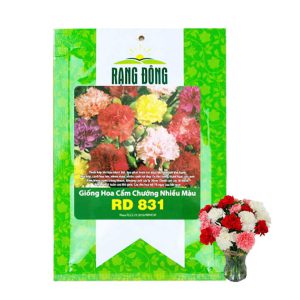 Hạt Giống Hoa Cẩm Chướng, Gói 0.1gr, Sai Hoa, Màu Rực Rỡ, Dễ Trồng Quanh Năm, Nảy Mầm Cao H07