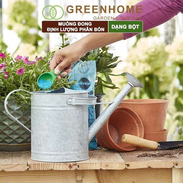 Muỗng đong định lượng phân bón dạng bột, 2 đầu, chia vạch sẵn, tiện lợi, dễ sử dụng