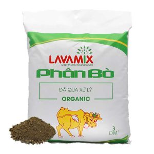 Phân Bò Ủ Hoai Lavamix, Bao 3dm3
