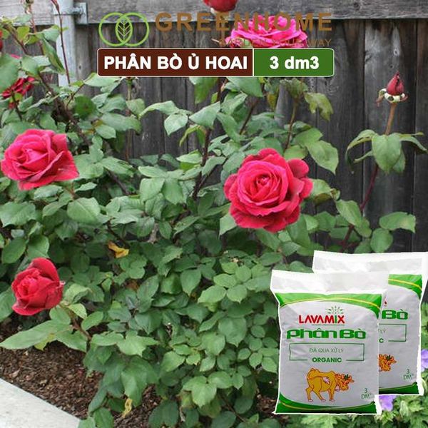 Phân bò Lavamix, bao 3dm3, đã qua xử lý, không mùi hôi, hữu cơ tiện lợi |Greenhome