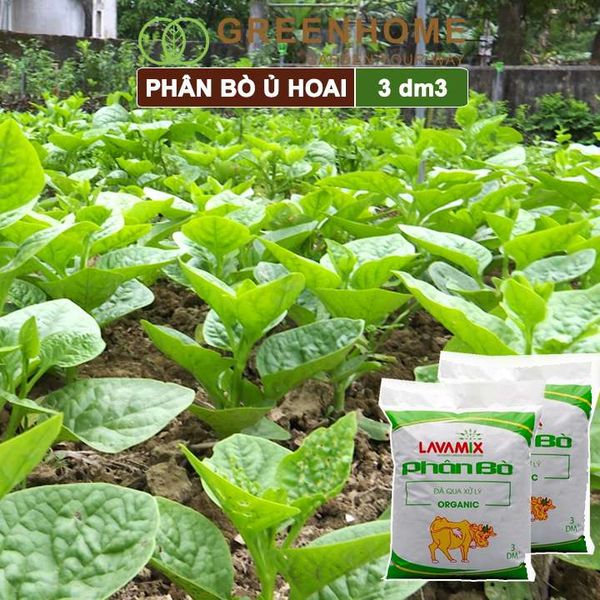 Phân bò Lavamix, bao 3dm3, đã qua xử lý, không mùi hôi, hữu cơ tiện lợi |Greenhome