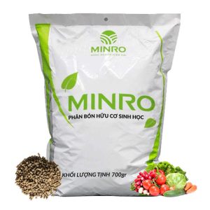 Phân Bón Hữu Cơ, Minro, Bao 700g, Sinh Học Giúp Cây Khoẻ, Ổn Định, Sai Hoa, Đậu Trái Chuyên Hoa Hồng, Lan, Rau