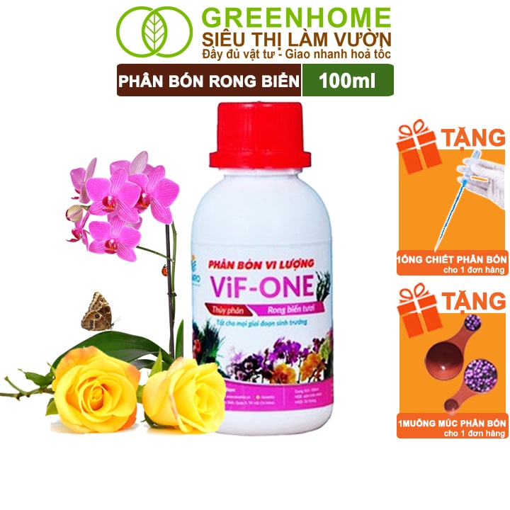 Phân Bón Lá Rong Biển, Lavamix, Chai 100ml, Hữu Cơ, Ra Hoa, Đậu Trái, Chắc Hạt, Tăng Khả Năng Ra Đọt