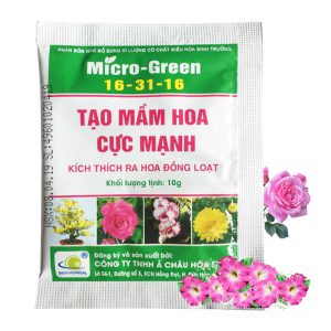 Phân Bón Ra Hoa, Micro Green, Gói 10gr, Tạo Mầm Hoa Cực Mạnh, Thúc Đẩy Ra Hoa Đồng Loạt, Hoa To, Lâu Tàn