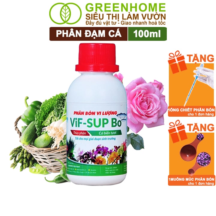 Phân Đạm Cá, Minro, Chai 100ml, Hữu Cơ Giúp Thân, Rễ Cây Khoẻ, Siêu Chồi Và Hoa Phù Hợp Cho Hoa Hồng, Rau