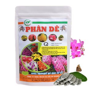 Phân Dê Trồng Lan, 25 Túi Lưới Dài 10cm, Đã Qua Xử Lý, Không Mùi, Kích Rễ Phong Lan, Hoa Đậm Màu Lâu Tàn
