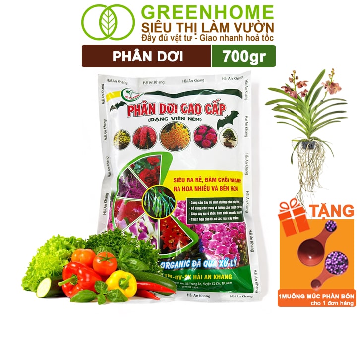 Phân Dơi, Bao 700gr, Viên Nén, Đã Qua Xử Lý, Ra Rễ Mạnh, Hoa Nhiều, Tốt Cho Lan, Kiểng, Rau, Cây Ăn Trái