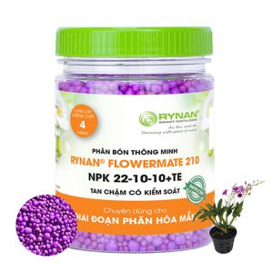 Phân Tan Chậm, Rynan 210, Chai 150gr, Dùng Cho Phong Lan Trưởng Thành, Bonsai, Đủ Dưỡng Chất Cho 120 Ngày