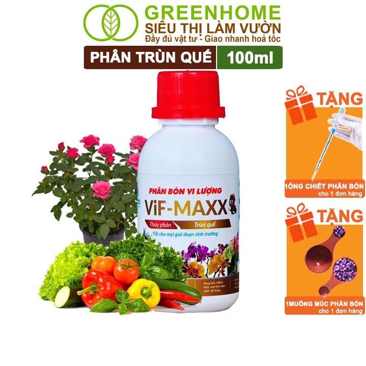 Phân Trùn Quế, Lavamix, 100ml, Hữu Cơ Sinh Học, Thuỷ Phẩm Đậm Đặc, Bón Rau, Hoa, Kiểng