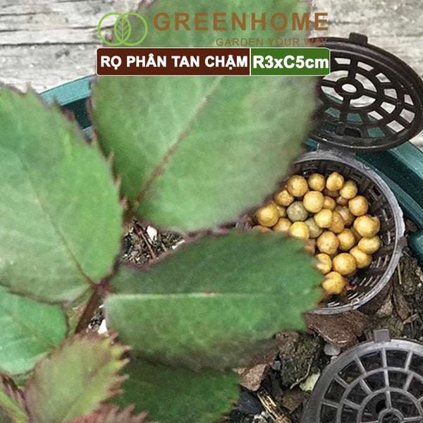 Rọ đựng phân tan chậm, R3xC5cm, cắm chậu, tiện lợi, tiết kiệm phân bón |Greenhome