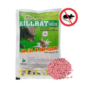 Thuốc Diệt Chuột, Killrat, Bao 40gr, Thế Hệ Mới, Hiệu Quả, Diệt Cả Đàn, Giúp Nhà Sạch Sẽ, Bảo Vệ Vườn