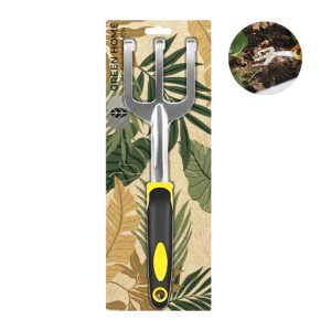 Cào Làm Vườn Greenhome, D30xR7.5cm, Hợp Kim Nhôm, Tay Cầm Cao Su Chống Trượt, Tiện Dụng