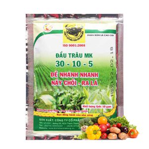 Phân Bón NPK 30-10-5, Đầu Trâu, Gói 10Gr, Kích Ra Rễ, Đẻ Nhánh, Nảy Chồi, Ra Lá Siêu Tốt