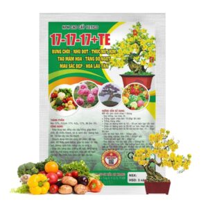 Phân Bón NPK 17-17-17+TE Greenhome, Gói 1kg