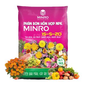 Phân NPK 15-5-20 Greenhome, Minro, Kích Ra Hoa, Tăng Đậu Trái Trên Kiểng, Cây Ăn Trái, Củ