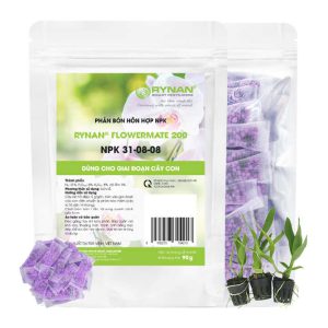 Phân Tan Chậm GreenHome, Rynan 200, Bao 90gr ~ 30 Túi Lưới 3gr, Dành Cho Giai Đoạn Phong Lan Cây Con, Bonsai Kích Chồi, Đủ Dưỡng Chất Cho 120 Ngày