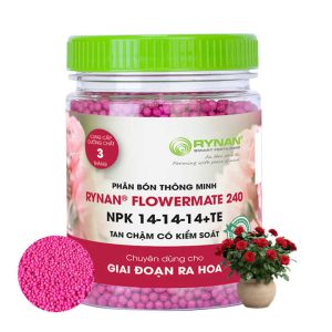 Phân Tan Chậm GreenHome, Rynan 240, Hũ 150gr, Dùng Cho Hoa Hồng Ra Hoa Đều Và Màu Sắc Rực Rỡ