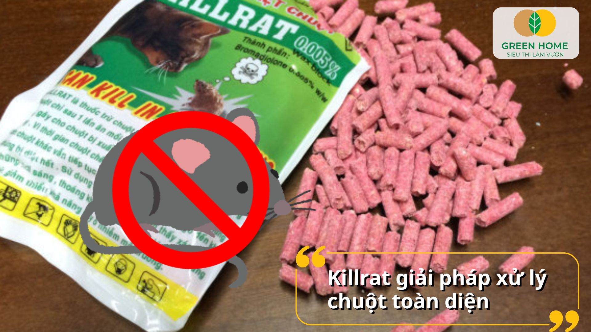 Sử dụng thuốc diệt chuột Killrat giúp giảm thiểu mầm bệnh do chuột gây ra
