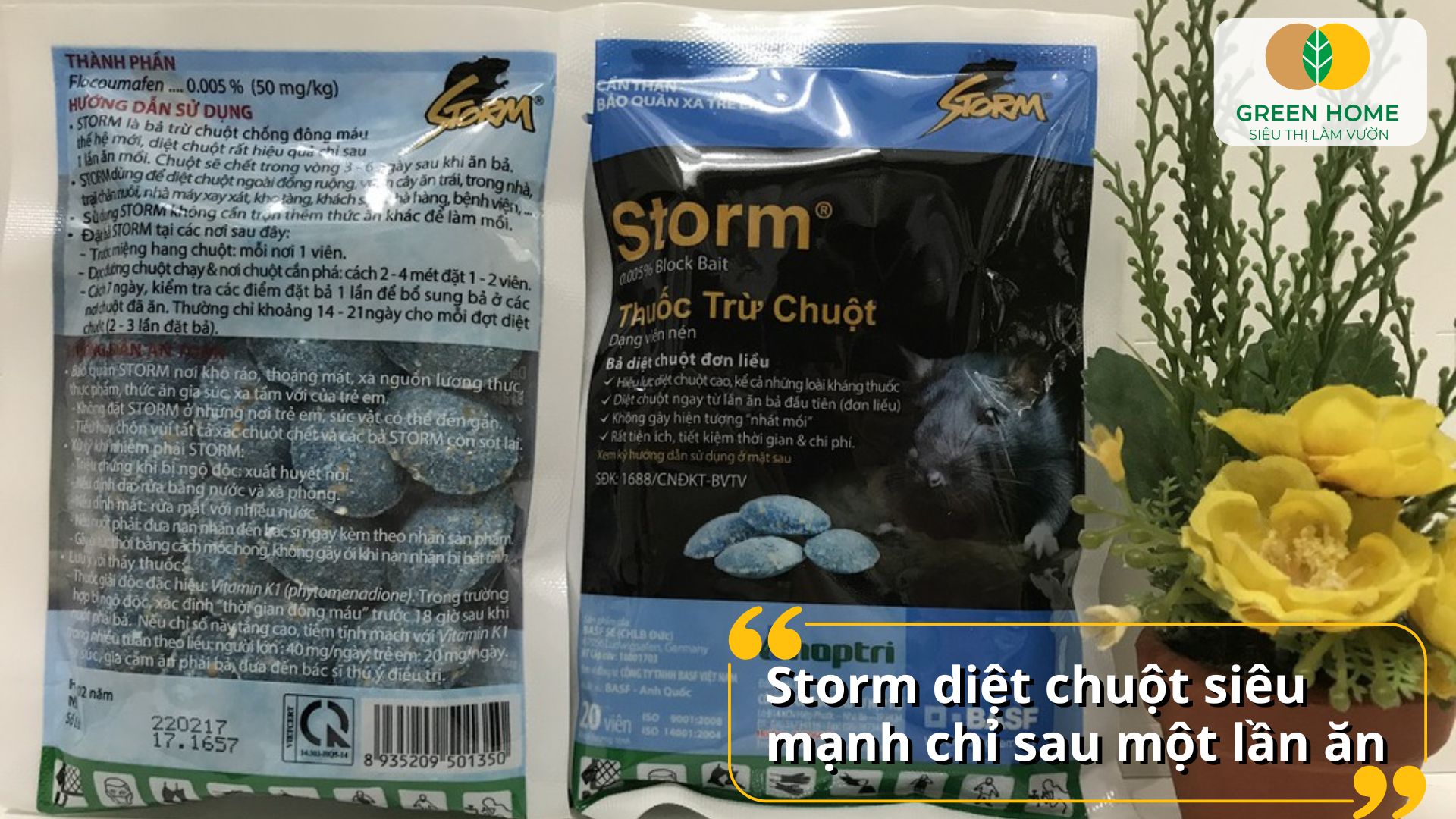 Không ảnh hưởng đến sức khỏe con người khi dùng thuốc diệt chuột sinh học