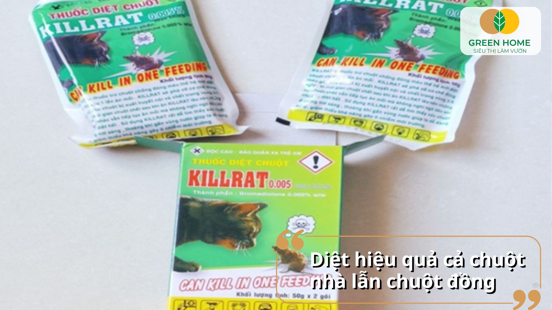 Thuốc diệt chuột sinh học giúp kiểm soát chuột mà không gây ô nhiễm đất