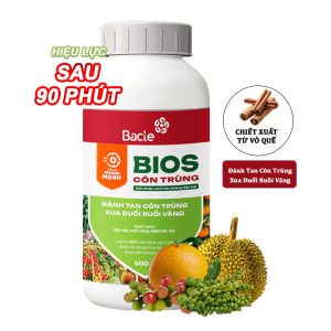 Chế Phẩm Sinh Học Bacte Bios Côn Trùng, Green Home, Chai 500ml, Từ Thảo Mộc, Hiệu Lực Nhanh Mạnh