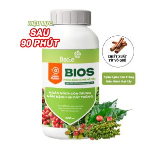 Chế Phẩm Sinh Học Bacte Bios Phòng Bệnh Cà Phê Hồ Tiêu, Green Home, Chai 500ml, Hiệu Lực Nhanh Mạnh