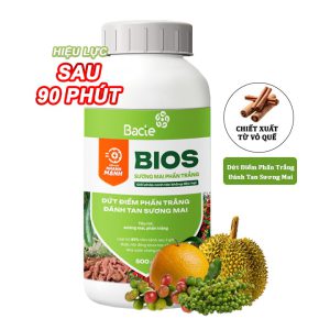 Chế Phẩm Sinh Học Bacte Bios Sương Mai Phấn Trắng, Green Home, Chai 500ml, Từ Thảo Mộc, Hiệu Lực Nhanh Mạnh