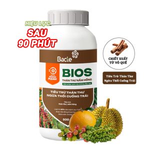 Chế Phẩm Sinh Học Bacte Bios Thán Thư Nấm Hồng, Green Home, Chai 500ml, Từ Thảo Mộc, Hiệu Lực Nhanh Mạnh