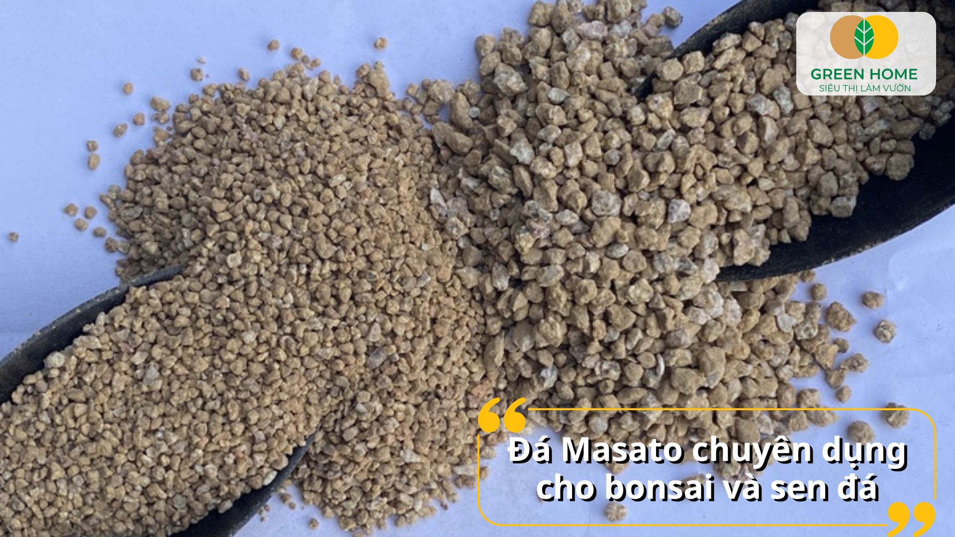 Đá Masato giúp giá thể thoát nước nhanh và thoáng khí