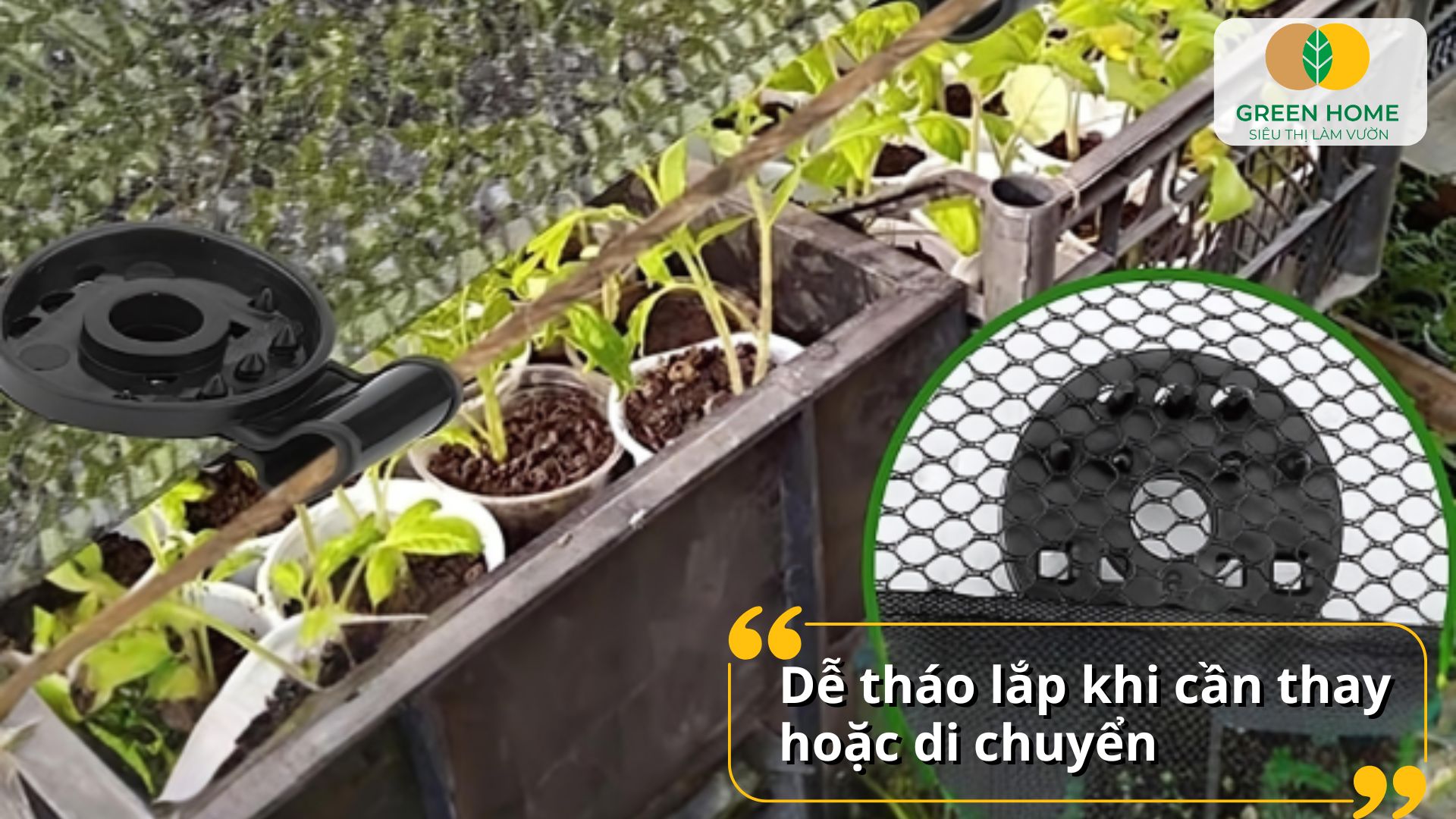 Kẹp lưới che nắng chất lượng cao, khó bị gãy vỡ