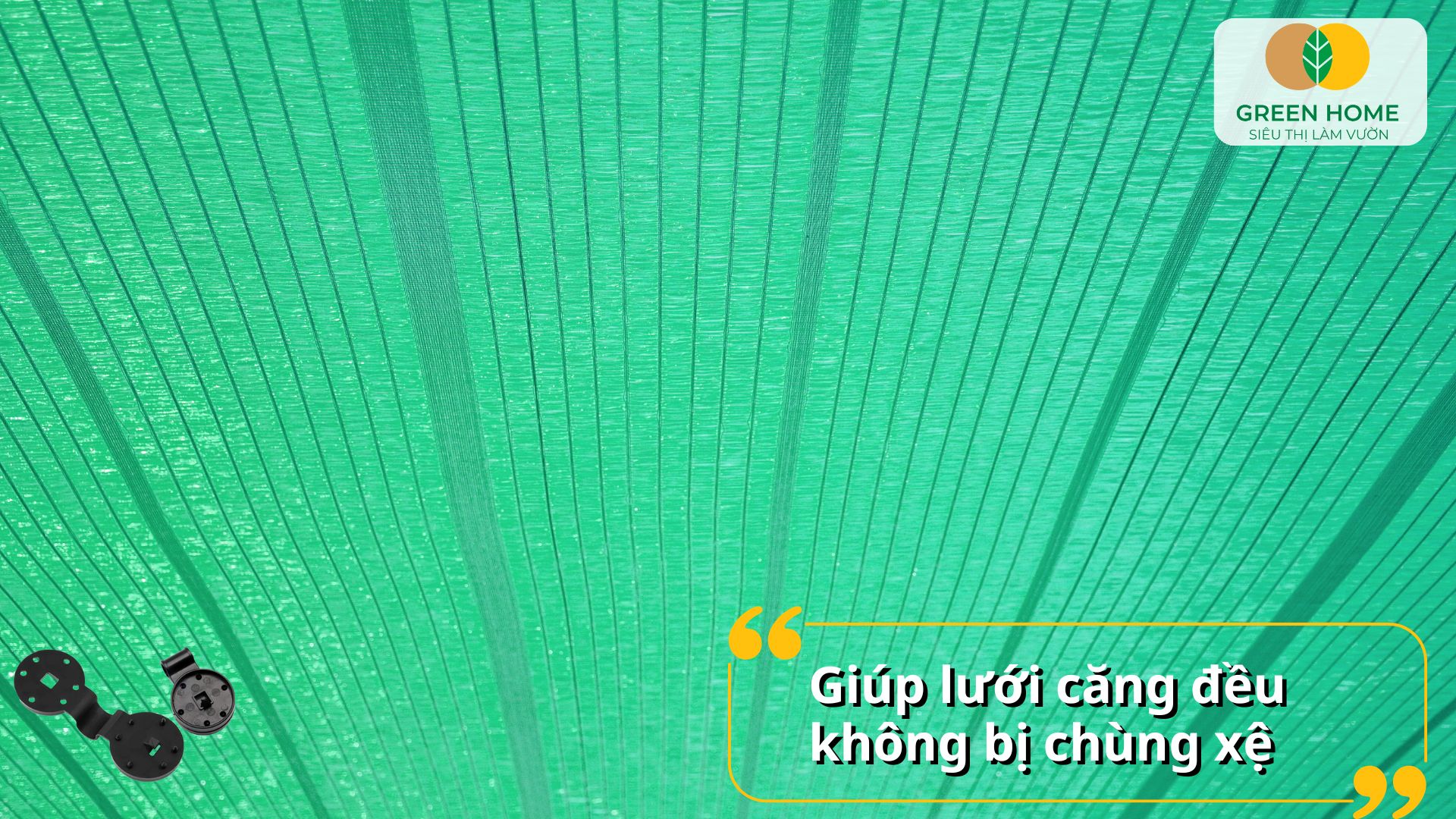 Kẹp lưới che nắng giúp bảo vệ cây trồng khỏi ánh nắng gắt