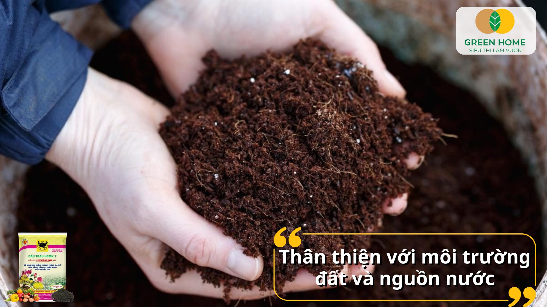 Bón phân bón hữu cơ giúp cây phát triển đồng đều