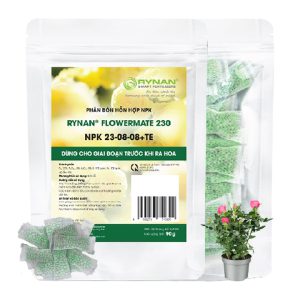 Phân Tan Chậm GreenHome, Rynan 230, Bao 90g ~ 30 Túi Lưới 3g, Dùng Cho Hoa Kiểng Trước Khi Ra Hoa