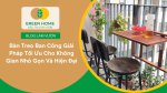Thưởng trà buổi sáng cùng bàn treo ban công nhỏ gọn và tinh tế