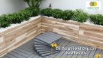 Khu vườn trở nên gọn gàng và thẩm mỹ hơn với vỉ nhựa lót sàn ngoài trời