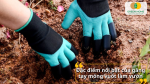 Găng tay móng vuốt giúp đào đất, xới giá thể và làm cỏ nhanh gọn